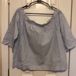 Madewell off the shoulder top. NWOT